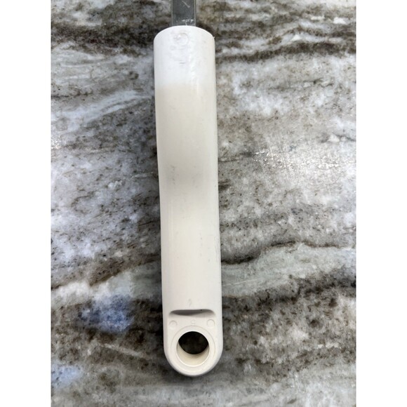 Vintage Bonnie Spatula Turner Flipper Stainless Steel White Handle Made In USA - Picture 8 of 9